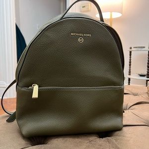 Olive green Michael Kors backpack